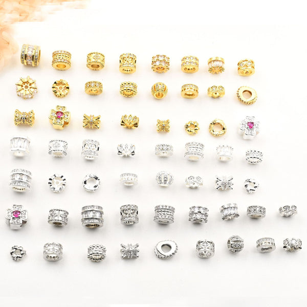 【MeoJewelry】DIY zircon spacer beads series 1